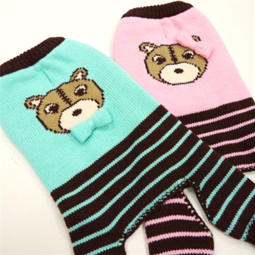 Bear Sweater Jumper in PINK X-LARGE